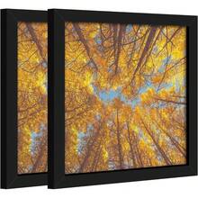8.5x11 Inch Picture Frame Black, Display Pictures 6x8 With Mat Or 8.5x11 Without Mat,Wall Certificate Poster Photo Frame, 1 Pack - 2P黑色 - 查看 1