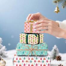 Christmas Wrapping Paper Design With Gingerbread Man And Candies, Cute Cartoon Style Holiday Wrapping Paper, High-Quality Paper Material With Clear Printing And Vibrant Colors, Suitable For Children's Party Gift Boxes, Family Christmas Gift Exchange, Christmas Tree Decoration, DIY Gift Wrapping, And Various Occasions To Enhance The Holiday Atmosphere, Ideal For Family Gatherings, Kindergarten Activities, And Holiday Gift Packaging