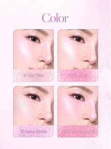 Dasique 2-In-1 Mermaid Shell Highlighter Eyeshadow Palette, Long-Lasting Shimmer, Brightens Complexion, Non-Clumping, Pink Highlighter, Suitable For Graduation, Birthday, Holidays, Y2K Style, Women's Makeup Brand, Beauty Party, Holiday Decor, Gifts, Rose Girl Cosplay, Best Color Charm, Back To School, Christmas Gift, For Women - #01 Twinkle Mermaid - 查看 8