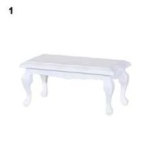 1/12 Dollhouse Miniature Mini Wooden Coffee Table Simulation End Table Furniture Toys For Doll House Decoration Accessories