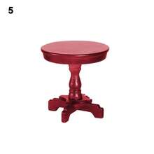 1/12 Dollhouse Miniature Mini Wooden Coffee Table Simulation End Table Furniture Toys For Doll House Decoration Accessories