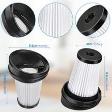 2 piezas de filtros de repuesto para aspiradoras inalámbricas y de mano Grundig VCH9829 VCH9832 VCH9630 VCH9631 VCH9632 VCH9629 2 en 1
