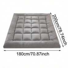 Hotel Quality Mattress Topper 10cm Deep Thick Single Double King Super All Sizes - Grey - View 3