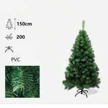 Neuer PVC-Weihnachtsbaum, künstlicher Weihnachtsbaum, PVC-Hartholzbaum, grüner Weihnachtsbaum, 60 cm, 90 cm, 120 cm, 150 cm, 180 cm, 210 cm Baumdekoration, geeignet für Weihnachtsdekoration zu Hause, im Garten, im Einkaufszentrum, im Restaurant - Grün - Übersicht 12