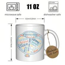 11oz White Ceramic Optometry Mug With Eye Chart & Chart - Medical Humor Optometrists, Ophthalmologists, Medical Students - Dishwasher & Microwave  Coffee Cup, Ophthalmology-Themed Present With Snellen Chart Design, Fathers Day, Fathers Day, Friendships, Fathers Day Grandpa, Fathers Day Grandpa, Mental Cup, Mugs Coffee And Tea, Positive Affirmation Gifts, Gifts Physio, Halloween Coffee Cup, Friendship Mugs, Birthday - Black - View 3