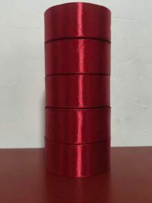 1卷缎带，适用于手工蝴蝶结、工艺品、婚礼、圣诞装饰、DIY贺卡、礼品包装 - 彩色 - 查看 8