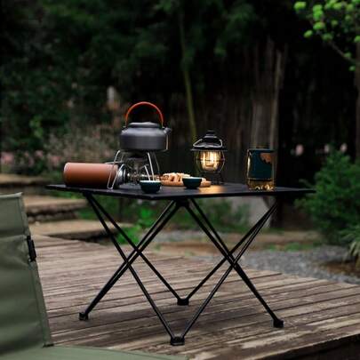 Portable Folding Aluminum Alloy Table For Outdoor Picnic, Camping, BBQ, Compact And Convenient