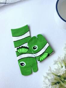 1 Pair Clownfish Pattern Toe Socks, Funny Novelty Cute Short Socks, Women's Toe Socks