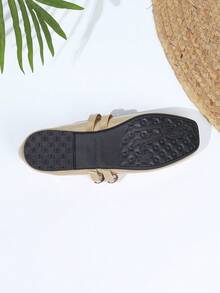Women's Vintage Mary Jane Flats With Double Strap, Suitable For All Seasons - Hạt vàng - Xem 6
