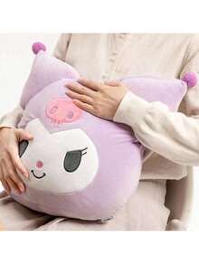 Miniso Sanion Kuromi Series - Upgraded Elastic And Ultra-Soft Little Devil Pillow. Made Of High-Quality Elastic And Ultra-Soft Fabric, With A Touch As Soft As Clouds(1 PC)