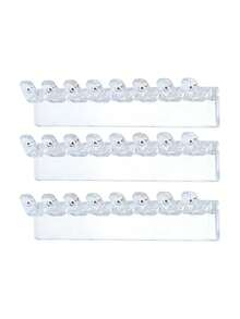 项链、手链、耳环、戒指首饰收纳架，透明壁挂式展示架，适用于梳妆台、镜柜，多功能挂钩，首饰收纳挂钩，适用于宿舍、夏季收纳整理、返校礼物 - 彩色 - 查看 8