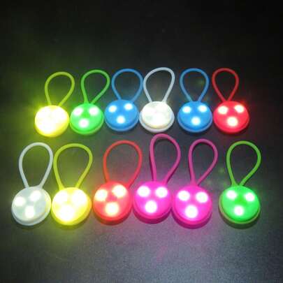 1 件硅胶背包挂灯，LED 背包灯，适用于夜跑闪光信号警示灯，不可充电 LED 警示灯，适用于夜跑、散步、慢跑 - 电池供电，无需插头