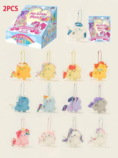 Hasbro 1pc MY LITTLE PONY Collectible Soft Plush Toys Blind Bag, Cute Figurines & Room Decor Collection, Holiday Birthday Surprise Gift For Kids And Collectors, Random Style