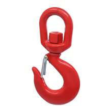 5 Ton Swivel Hook With Safety Latch, Alloy Steel Forged Lifting Hook 360° Rotation, Industrial Grade Rigging Hardware For Construction & Logistics - Red - View 12
