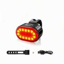 1 套自行车前后灯套件 - 多功能 LED 自行车头灯