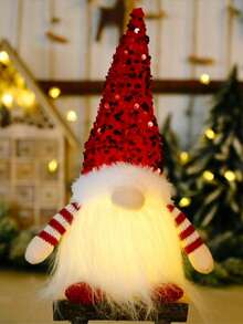 1Pc Lighted Christmas Gnomes-Faceless Rudolph Figurine Decorations Indoor Gift - 12" H Cute Holiday Gnome Christmas Decor Christmas Decorations Indoor For Bedroom Home Xmas Decor