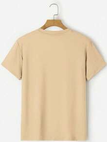 Camiseta Masculina Vacation 100% algodão linha premium - Bege - Visão 2