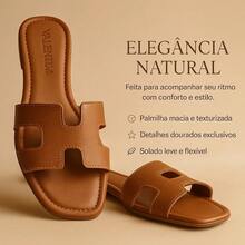 Valentim Brasil Women's Sandal CARAMELO – Synthetic Leather, Model 5050, Comfortable, Light And Modern, Summer 2025 - 焦糖色 5050 - 查看 6