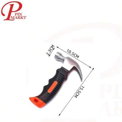 Mini Martillo de Garra Portátil, Herramientas de Clavado para Martillar Automóviles Pequeños, 8.82 oz Martillo uña curva, Tratado Térmicamente Templado, a Prueba de óxido, Material de Acero