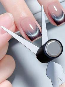 2/1件装新款法式猫眼磁铁，强磁性Y型铁板，适用于猫眼指甲油凝胶 - 3D双头法式猫眼美甲磁铁，XY型法式猫眼美甲磁铁，二合一磁棒美甲凝胶指甲油美甲配件工具套装，猫眼磁铁辅助工具，精准美甲UV磁棒美甲工具，适合家庭DIY美甲沙龙使用