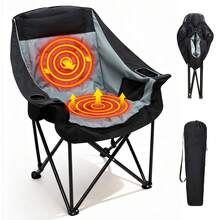 Oversized Extra Large Padded Camping Chair Portable Folding Large Camp Lounge Beach Chairs For Outdoor Adults Men And Women Heavy-Duty 500 Pound Capacity With Cup Holder - Multicolor - View 11