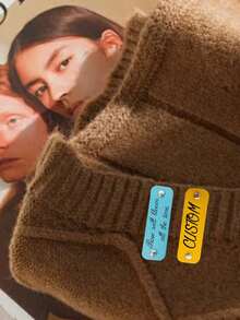 Customization, Personalized Label Customization, Name/Text/Logo Label Customization, Suitable For Knitwear Hats, Clothing, Bags, Gloves, Tag Trademark Customization, Business Label Customization, Handmade Item Label Customization,Back To School - Multicolor - View 4