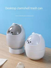 Thùng rác mini có nắp đậy, thùng rác nhỏ để bàn, giỏ đựng giấy vụn bằng nhựa, thiết kế nắp vặn ngăn mùi hôi, dùng để đựng vỏ trái cây và giấy vụn giúp bàn làm việc gọn gàng, thích hợp cho phòng tắm, văn phòng tại nhà, bàn cà phê, văn phòng, phòng khách, phòng học. - Nhiều màu - Xem 3