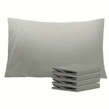 Juego de 4 fundas de almohada - Calidad de hotel ultra suave - Cómodas, resistentes a las arrugas - Resistentes a la decoloración, las manchas y el encogimiento - Fundas de almohada lavables a máquina