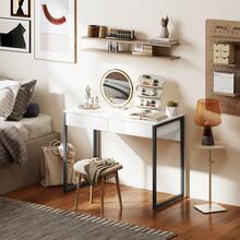 HOMCOM Desk And Drawer Storage - trắng - Xem 5