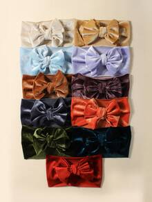 Set de 11 piezas de accesorios para el cabello de niña en colores de caramelo, con lazos suaves y lindos, adecuado para niños y niñas, otoño/invierno