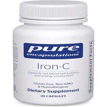 Pure Encapsulations Iron-C - 15 Mg - 175 Mg Vitamin C - Red Blood Cell Support* - Energy Production - Highly Bioavailable Iron Pill - Gluten Free &Amp; Vegan - 60 Capsules - Tên hương vịA - Xem 1