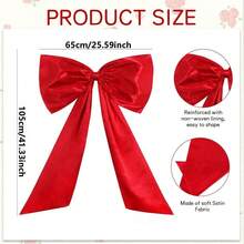 1 Stück große rote Schleife Dekoration, riesige Schleifen-Schleife für Raum Wanddekoration Geburtstag Hochzeit Baby-Shower, Weihnachtsparty, Weihnachtsbaum Dekorationen Heim Dekor Weihnachtsdekorationen Raumdekoration Winter