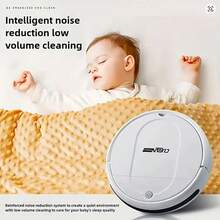 3-In-1 Vacuum Cleaner, Suitable For Floor Cleaning, Pet Hair Removal, Paper Scraps And Garbage Collection. Multifunctional Robot Vacuum Cleaner, 5000Pa Strong Suction Power, 150 Minutes Of Battery Life, Powerful Upgrade - Black - View 6