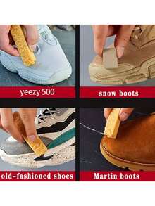 3pcs Suede & Nubuck Scuff Remover Eraser Block, Shoe Cleaning Block,Non-Electric Tool, For Clothes, Shoes, Handbags, Car Seats, With No Battery Needed For Living Room, Bedroom, Bathroom, Toilet, Outdoor Use - Multicolor - View 4
