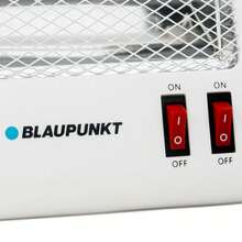 BLAUPUNKT QUARTZ HEATER - 2 TUBES - 800W With Two Power Levels (400/800W), Thermal Overload Protection, And Tip-Over Switch. Operates On 220–240V ~ 50/60Hz, Heats By Direct Radiation Via Two Tubes. Guaranteed Top German Quality. - EU F Type Plug(220-240V) - View 2