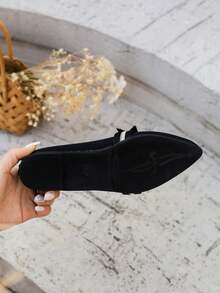 Kolorowe, kontrastowe, pasiaste, kokardkowe, duże rozmiary, eleganckie mokasyny, swobodne, szpiczaste, z miękkim dnem, wsuwane, płaskie, damskie, rozmiary 36-43