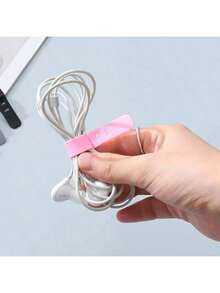 3pcs 5-Hole Silicone Cable Organizer: Keep Your Headphones, Chargers, And Data Cables Neatly Organized And Easily Accessible! Reusable Silicone Cable Organizer For Storing And Managing Cables, Equipped With A Strap And Multi-Function Clip, Suitable For Keeping Food Fresh And Headphone Cables Tidy. (Random Color)