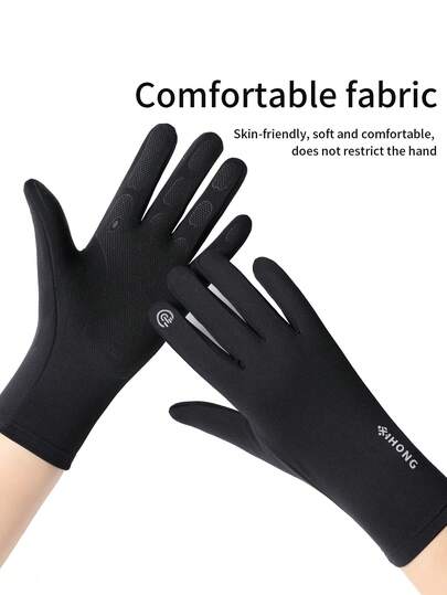 Guanti invernali da running per uomo e donna, con dita sensibili per touchscreen, adatti per climi freddi, con fodera isolante sottile per sci, neve, escursionismo, guida, campeggio, ciclismo