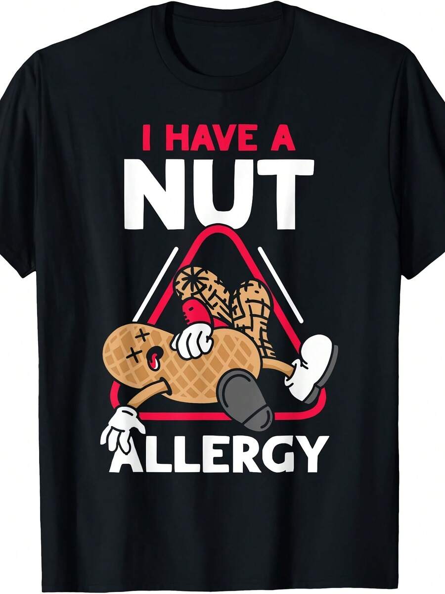 I Have A Nut Allergy Peanut Allergic T-Shirt - Gaya 12 - View 1