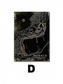 1pc Nurburgring Race Track Map Design Area Rug, Rectangle Polyester Knit Fabric Carpet, Fade Resistant Bedroom And Living Room Decor, Indoor Use