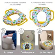 Funda infantil con asa, protector textil para colchón o almohadas de niños, diseño práctico y cómodo que facilita el transporte y almacenamiento, material fácil de lavar, recomendado para hogares con niños pequeños y viajes familiares, opción funcional, moderna y segura para mantener higiene y comodidad diaria. - Amarillo - Ver 3