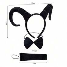 Neuankömmling einzigartiges Ziegen-Tier-Haarband Kostüm Kopfschmuck, süße Ziege große Ohren Set, Bühnenauftritt Party Make-up Cosplay Requisite Haarzubehör