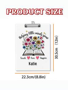 Personalized Teacher Gifts, Custom Acrylic Clipboard With Teacher Name, Elements Teacher Clipboard, Back To School Teacher Appreciation Gift,School Supplies - Multicolor - View 11