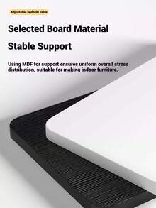 Super life 1 pieza Mesa portátil con ruedas para laptop - Mesa lateral móvil ajustable en altura con ruedas, mesa en forma de C de 23.7"/31.5" para cama, sofá, sillón, oficina en casa - Ruedas con