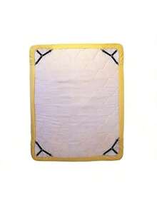 4 piezas Fijadores de sábanas de cama triangulares para el hogar, clips ajustables elásticos para fijar sábanas de sofá, cinturón fijador de mantel, hebillas antideslizantes y antifuga para sábanas