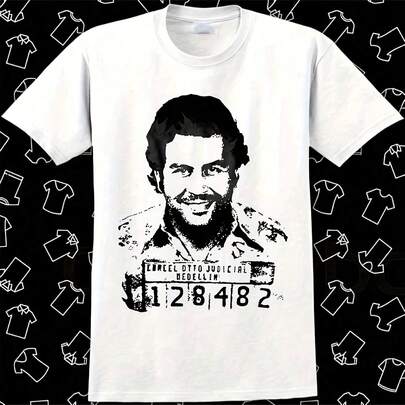 Mugshot Colombia Narcos rtel Meme Gift Funny  Vintage Uni Gamerie Music Top S Wos Adult  R6703220 g Camiseta de algodón para todas las estaciones de . Ligera. Transpirable. Considerada. Perfecta para salidas de primavera y aventuras de verano, esta camiseta de algodón puro de 220 g promete una comodidad increíble que dura todo el día. Es la base versátil para innumerables looks, desde conjuntos casuales de vacaciones hasta creativos disfraces de Halloween. Un regalo considerado sin esfuerzo que demuestra que te importa, temporada tras temporada.