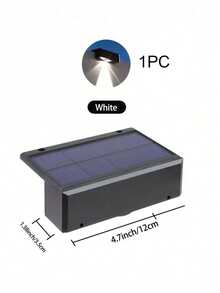 4/2/1个户外太阳能灯，IP65防水，户外太阳能壁灯，装饰太阳能花园灯，暖白光，LED户外壁灯，太阳能围栏灯，阳台装饰太阳能灯