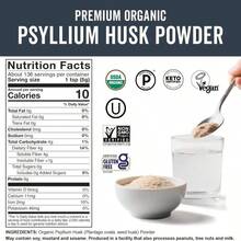 Viva Naturals Organic Psyllium Husk Powder, 24 Oz – Finely Ground, Unflavored, Vegan, Keto, Paleo, Non-GMO Plant-Based Superfood, Good Source Of Fiber For Gluten-Free Baking, Juices &Amp; Smoothies - Tên hương vị B - Xem 7