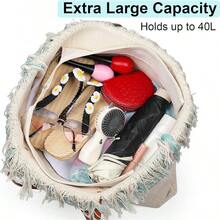 Large Multipurpose Neoprene Beach Tote Bag With Inner Pocket Women/Pool - D5-綠色 - 查看 3