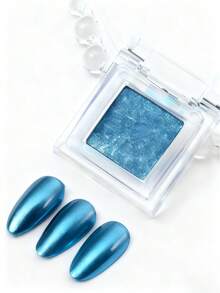 1pc 6 Colors Solid Magic Mirror Nail Powder, Solid Gold Powder, Aurora Powder Manicure Magic Mirror Powder, Solid Mirror Powder